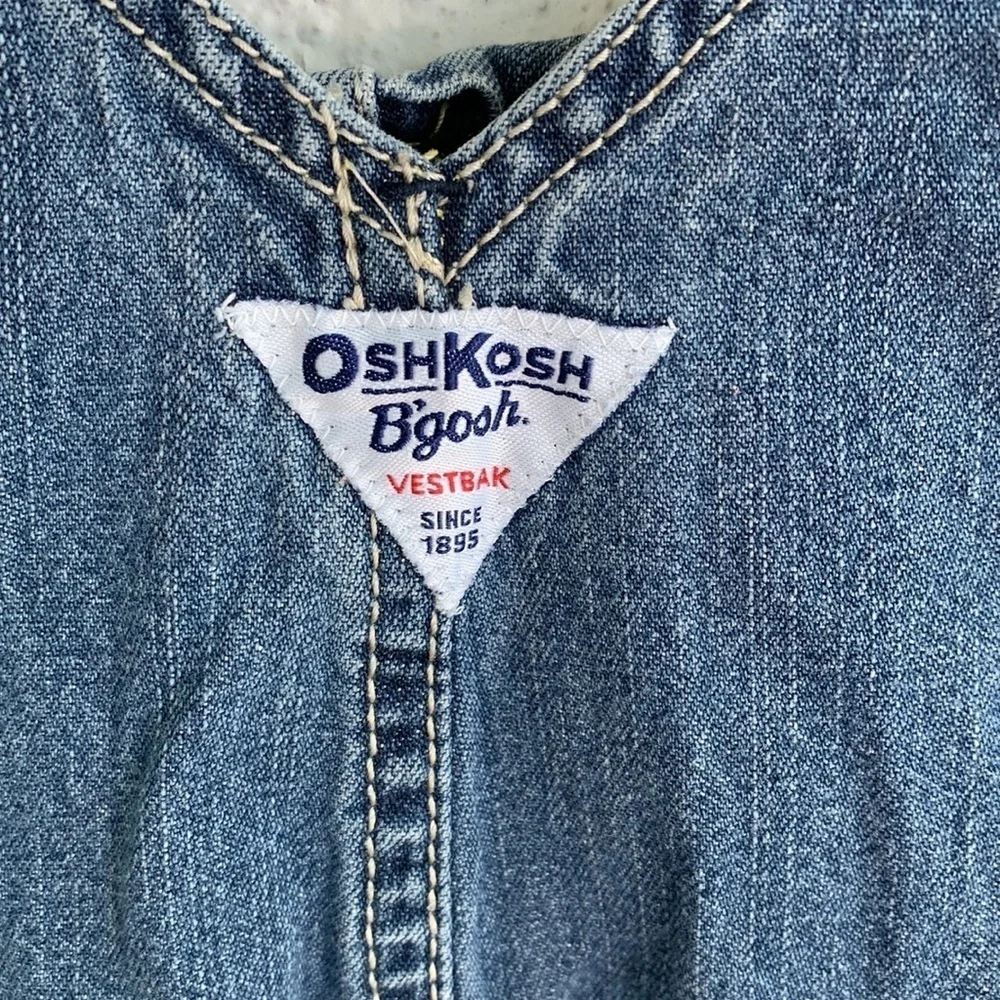 OshKosh B'gosh Vestbak 1895 Vintage Denim Cotton Overalls sz 4